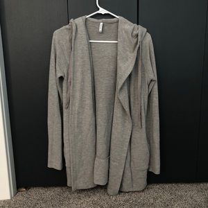 Gray cardigan